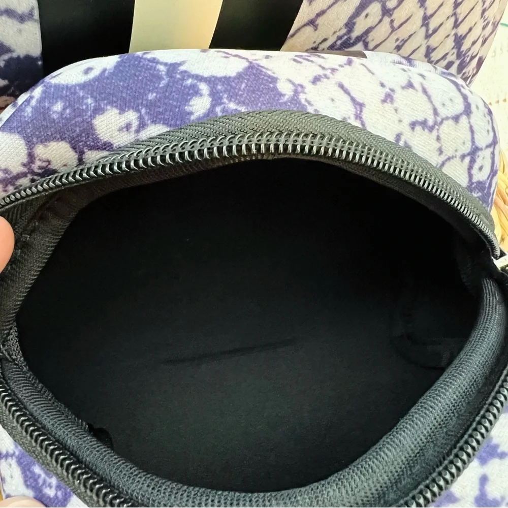 New Set of 2 Cosmetic Make-Up Toiletry Bags Willow + Alder Neoprene Snake Print